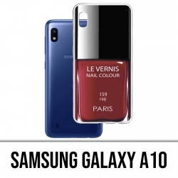 Coque Samsung Galaxy A10 - Vernis Paris Rouge