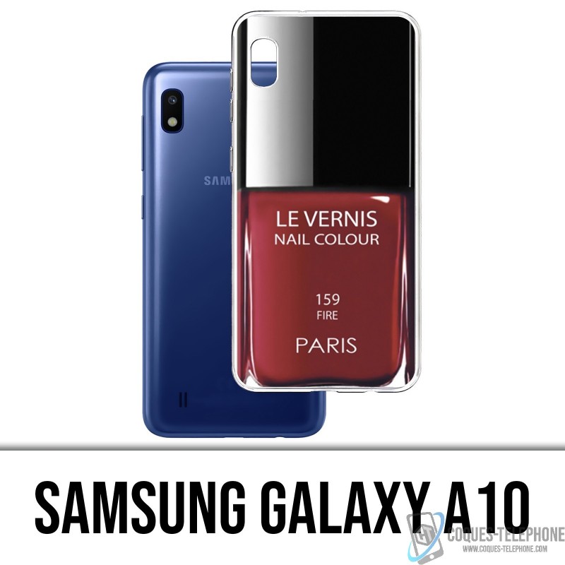 Custodia Samsung Galaxy A10 - Vernice rossa di Parigi