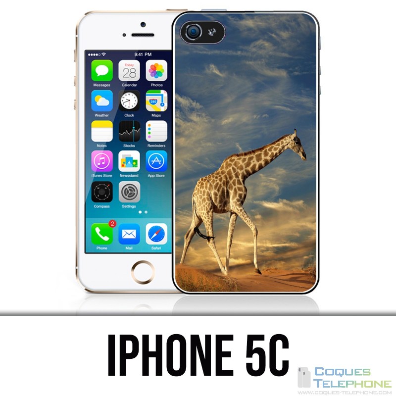 Custodia per iPhone 5C - Pelliccia di giraffa