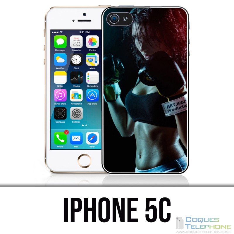 Custodia per iPhone 5C - Girl Boxing