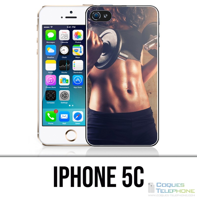 Coque iPhone 5C - Girl Musculation