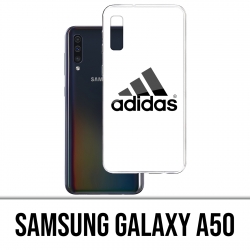 Coque Samsung Galaxy A50 - Adidas Logo Blanc