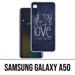 Funda Samsung Galaxy A50 - Todo lo que necesitas es chocolate