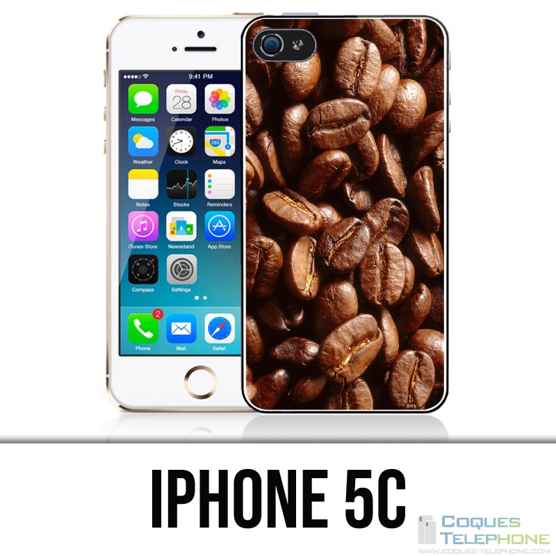 Coque iPhone 5C - Grains Café
