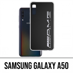 Samsung Galaxy A50 Custodia - Logo Amg Carbon