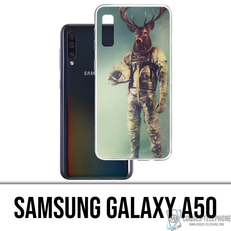 Coque Samsung Galaxy A50 - Animal Astronaute Cerf