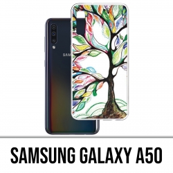 Samsung Galaxy A50 Custodia - Albero multicolore