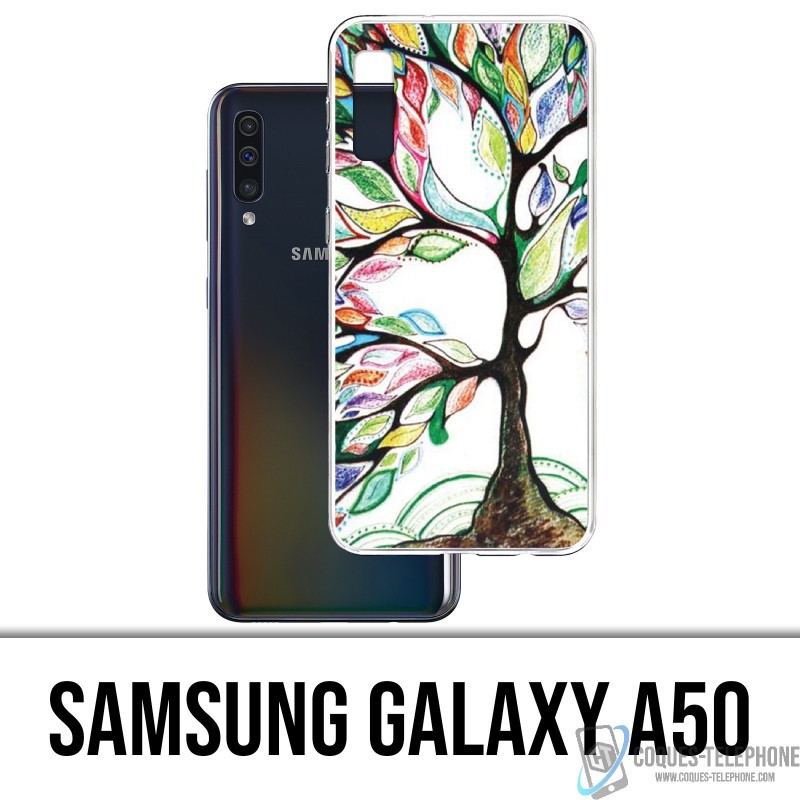 Samsung Galaxy A50 Case - Mehrfarbige Welle