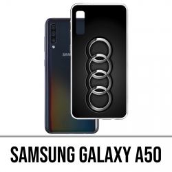 Funda de coche Samsung Galaxy A50 - Logotipo metálico de Audi