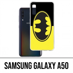 Coque Samsung Galaxy A50 - Batman Logo Classic Jaune Noir