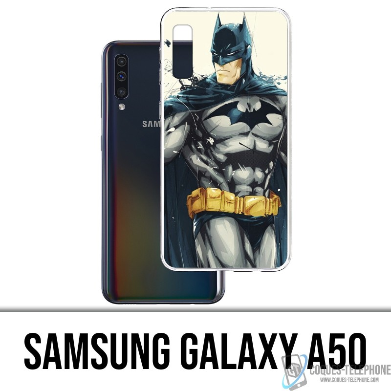 Samsung Galaxy A50 Case - Batman Paint Art