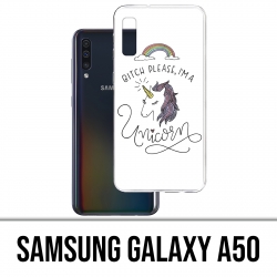 Funda Samsung Galaxy A50 - Bitch Please Unicorn Unicornio