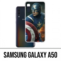 Funda Samsung Galaxy A50 - Capitán América Comics Avengers