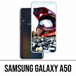 Coque Samsung Galaxy A50 - Casque Moto Cross