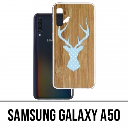 Coque Samsung Galaxy A50 - Cerf Bois Oiseau