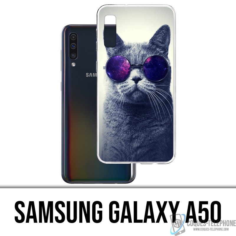 Samsung Galaxy A50 Custodia - Occhiali Cat Galaxy