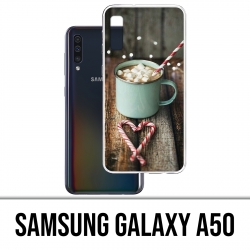 Coque Samsung Galaxy A50 - Chocolat Chaud Marshmallow