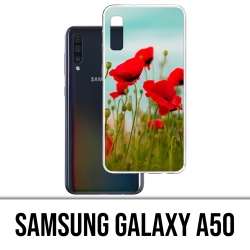Coque Samsung Galaxy A50 - Coquelicots 2