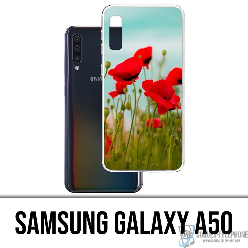 Samsung Galaxy A50 Case - Poppies 2