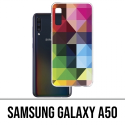 Coque Samsung Galaxy A50 - Cubes-Multicolores