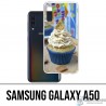 Samsung Galaxy A50 Case - Cupcake-Blau