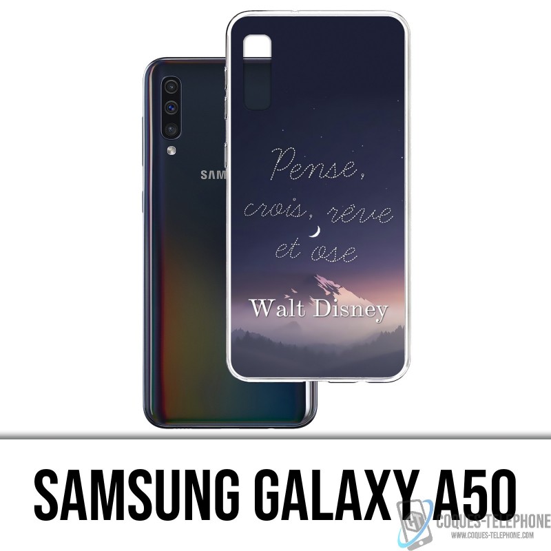 Case Samsung Galaxy A50 - Disney Citation Pense Crois Reve