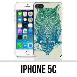 Coque iPhone 5C - Hibou Abstrait