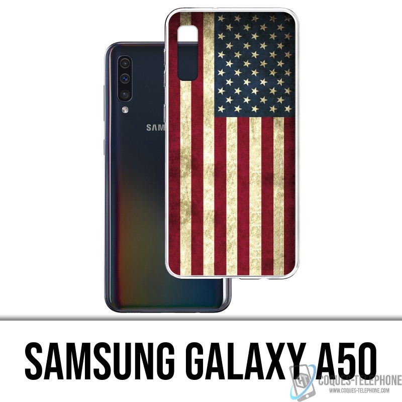 Funda Samsung Galaxy A50 - Bandera de EE.UU.