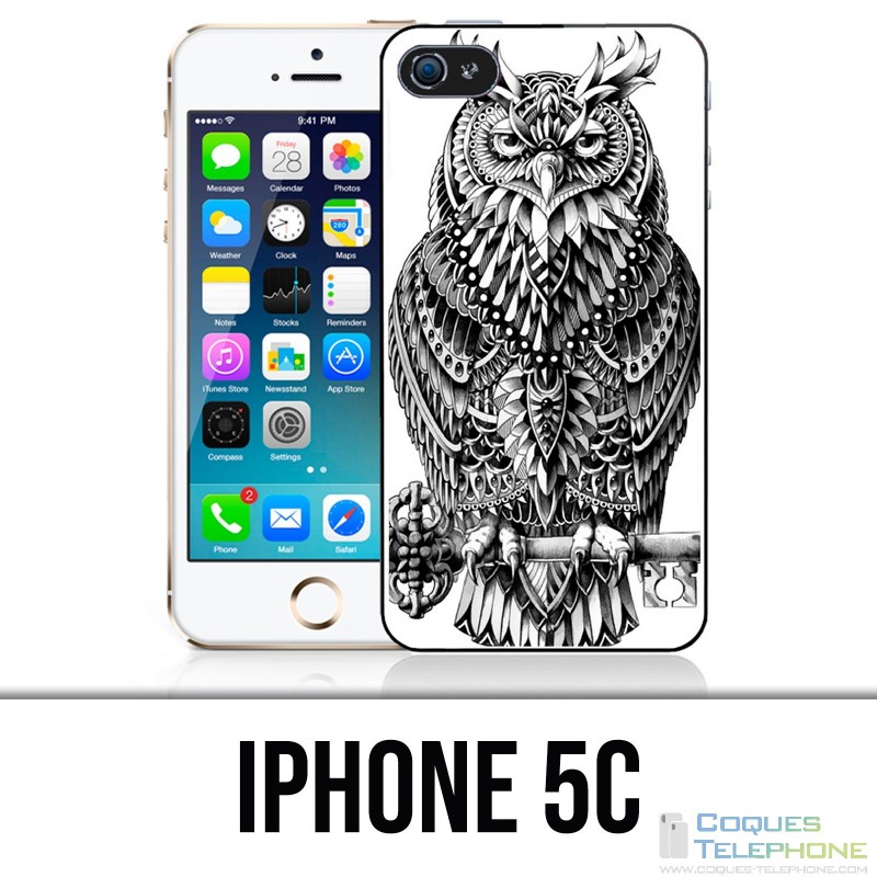 IPhone 5C Hülle - Owl Azteque