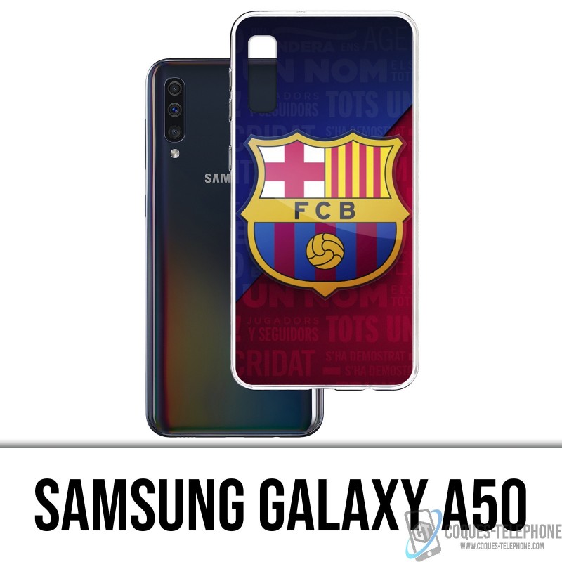 Case Samsung Galaxy A50 - Fußball Fc Barcelona Logo