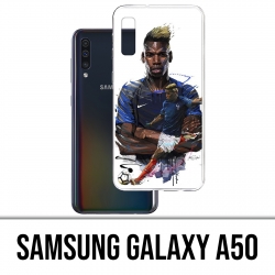 Custodia Samsung Galaxy A50 - Calcio Francia Pogba Drawing