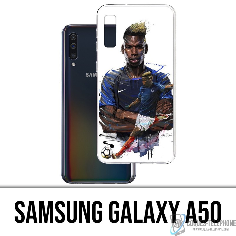Case Samsung Galaxy A50 - Auslosung Fußball Frankreich Pogba
