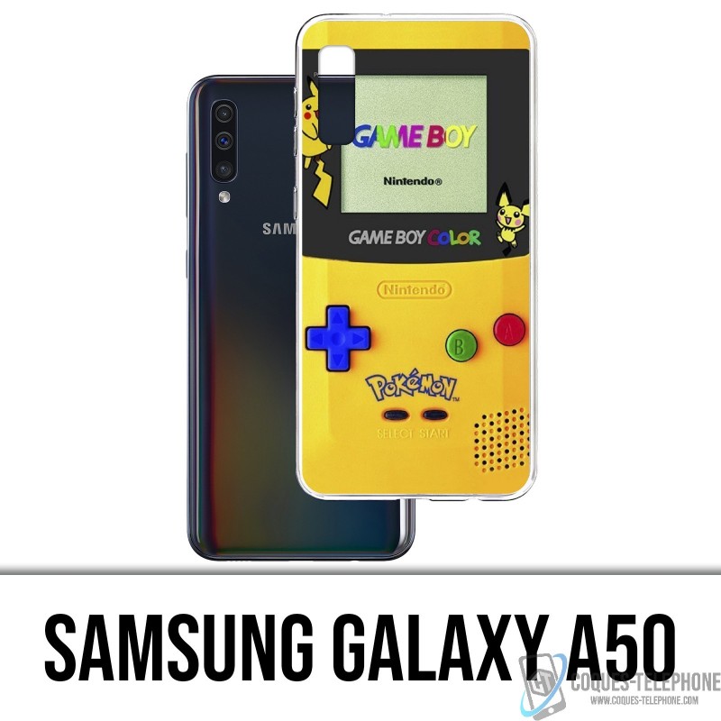 Samsung Galaxy A50 Case - Game Boy Color Pikachu Pokemon Yellow