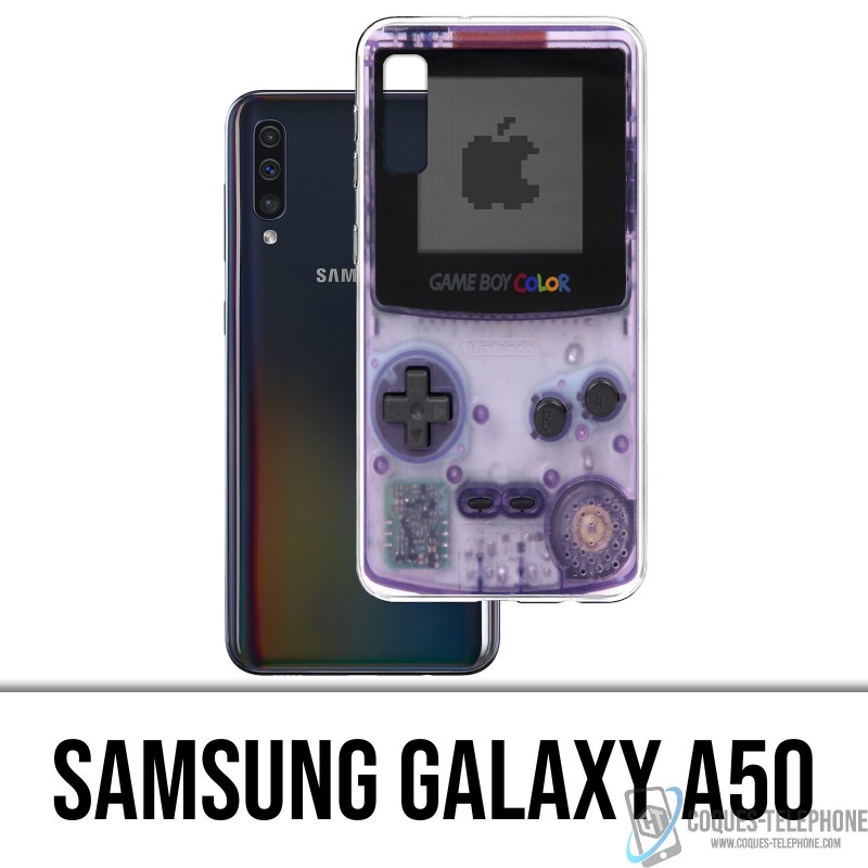 Coque Samsung Galaxy A50 - Game Boy Color Violet