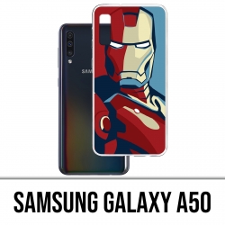 Funda Samsung Galaxy A50 - Cartel de diseño de Iron Man