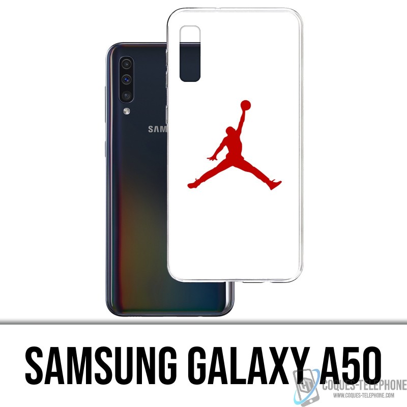 Case Samsung Galaxy A50 - Jordan Basketball weißes Logo