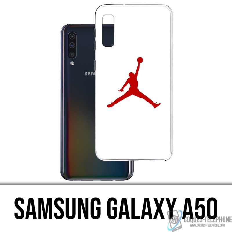 Custodia Samsung Galaxy A50 - Logo Bianco Basket Giordania