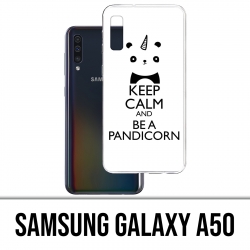 Samsung Galaxy A50 Koffer - Ruhe bewahren Pandicorn Panda Einhorn