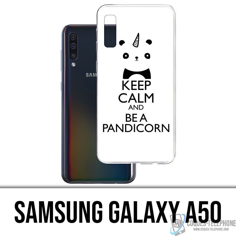 Samsung Galaxy A50 Custodia - Mantenere la calma Pandicorn Panda Unicorno Unicorno