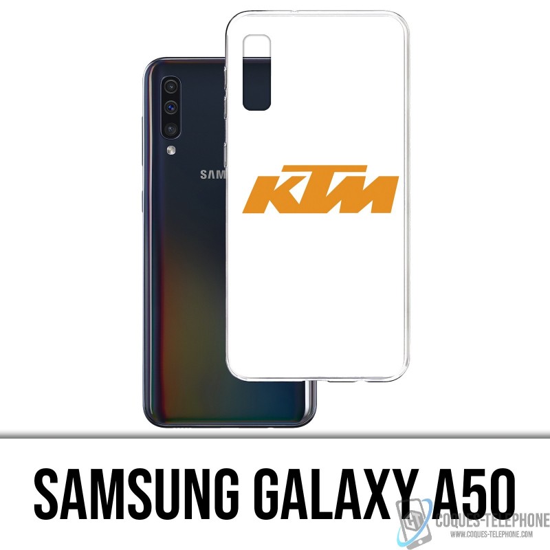 Coque Samsung Galaxy A50 - Ktm Logo Fond Blanc