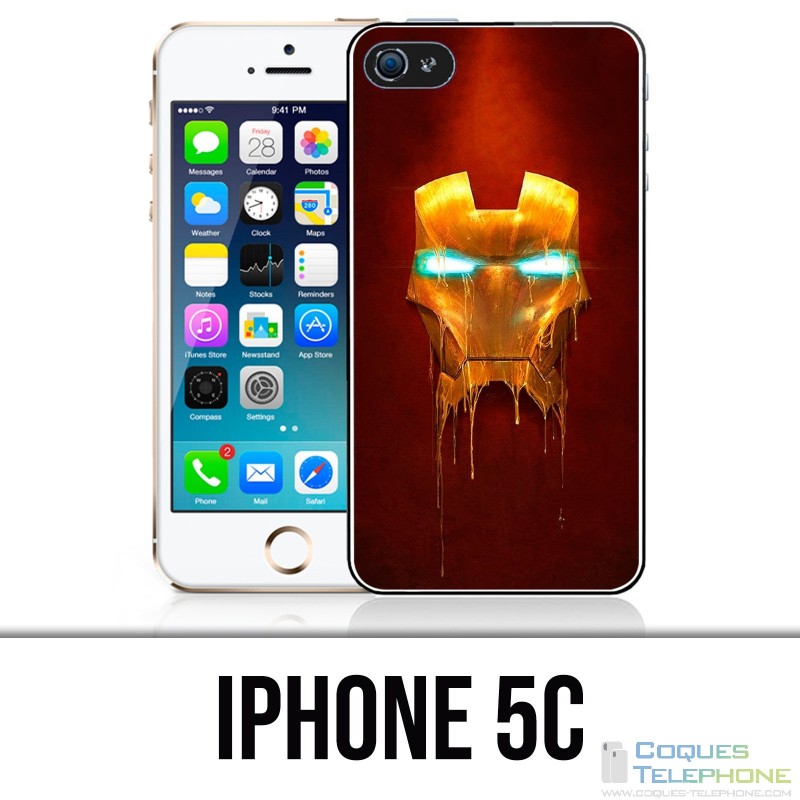 Coque iPhone 5C - Iron Man Gold