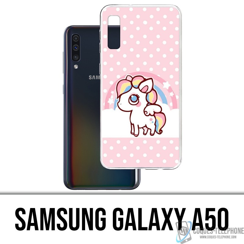 Samsung Galaxy A50 Custodia - Unicorn Kawaii