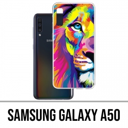Samsung Galaxy A50 Case - Mehrfarbiger Löwe