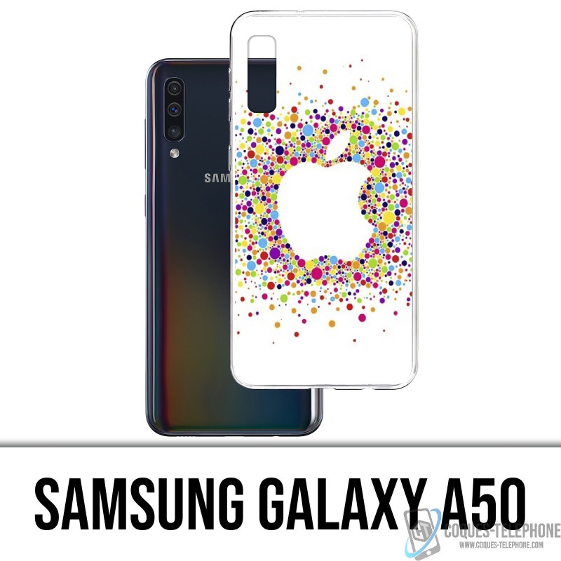 Funda Samsung Galaxy A50 - Logotipo de manzana multicolor