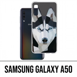 Samsung Galaxy A50-Case - Husky-Wolf-Origami