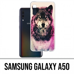 Coque Samsung Galaxy A50 - Loup Triangle
