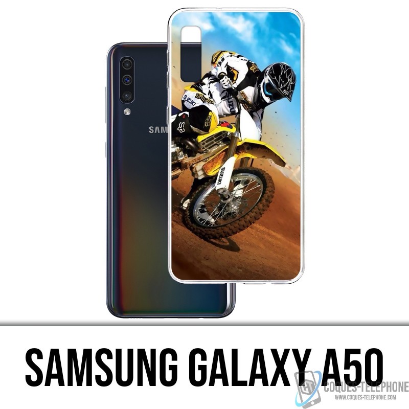 Coque Samsung Galaxy A50 - Motocross Sable