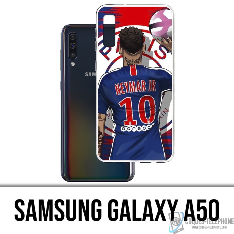 Coque Samsung Galaxy A50 - Neymar Psg Cartoon