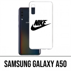 Samsung Galaxy A50 Custodia - Logo Nike Bianco