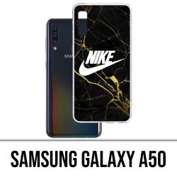 Samsung Galaxy A50 Custodia - Logo in marmo dorato Nike